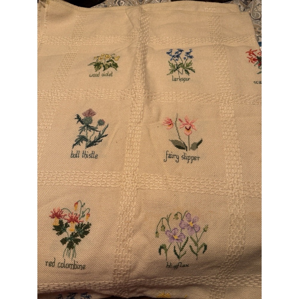 ROCKY MOUNTAIN WILD FLOWERS Graphique Needle Arts Book 6 Inc‎ Part Finish Throw